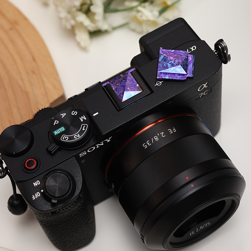 Crystal Titanium Hot Shoe Cover