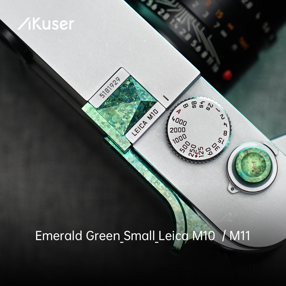 AKuser Ice Crystal Titanium Thumb Grip | Compatible with Leica M10 / M11