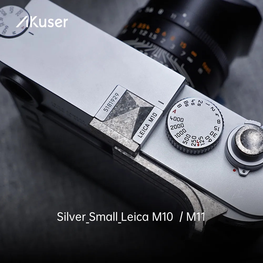 AKuser Ice Crystal Titanium Thumb Grip | Compatible with Leica M10 / M11