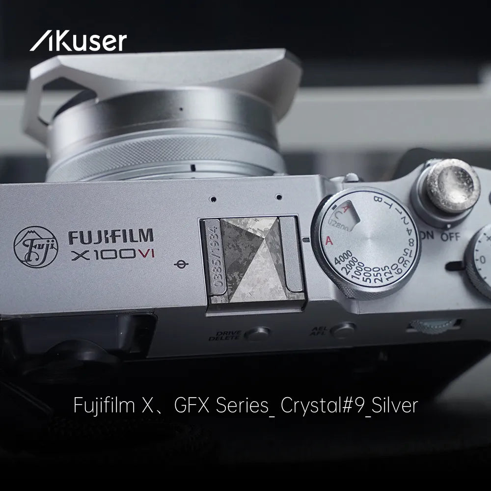 AKuser Crystal Titanium Hot Shoe Cover