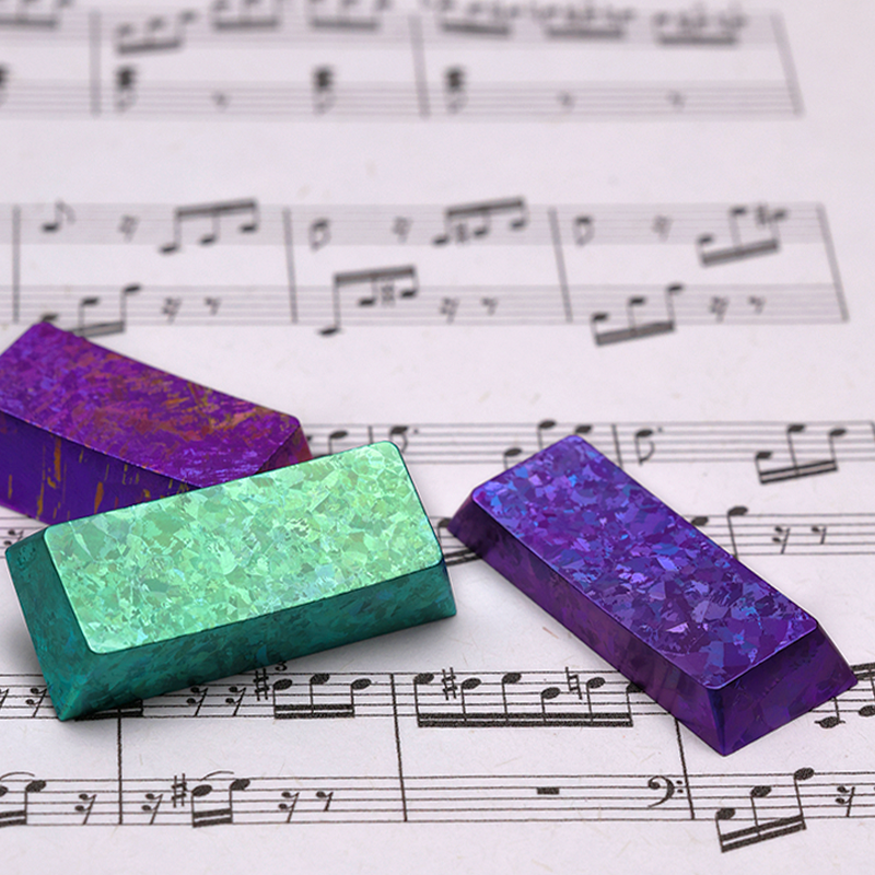 Crystal Titanium Keycaps