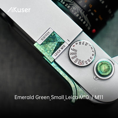 AKuser Ice Crystal Titanium Thumb Grip | Compatible with Leica M10 / M11