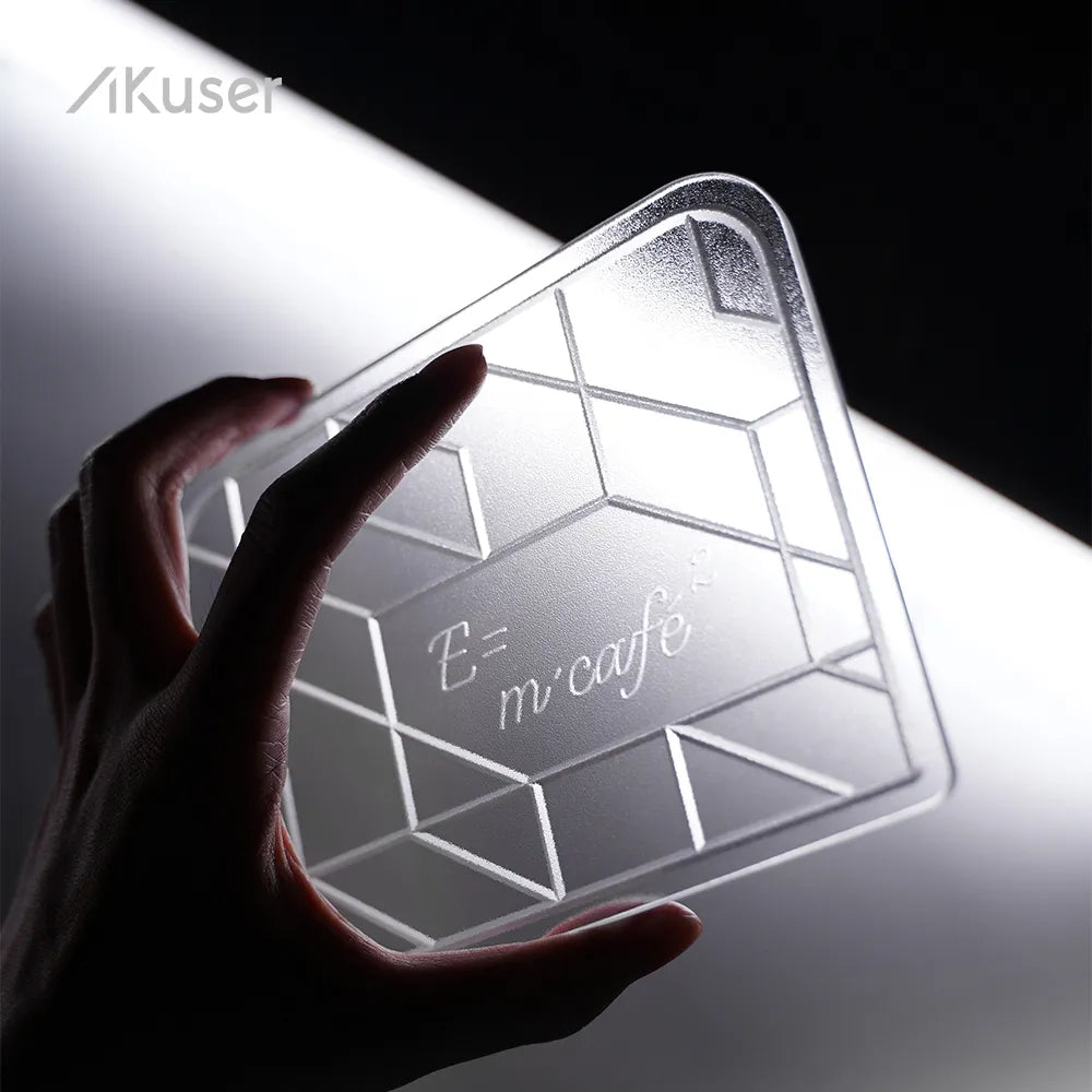 Coffee Relativity Mat | Precision Transparent PC Mat for Coffee Scale Acaia/Brewista/Timemore/Fellow