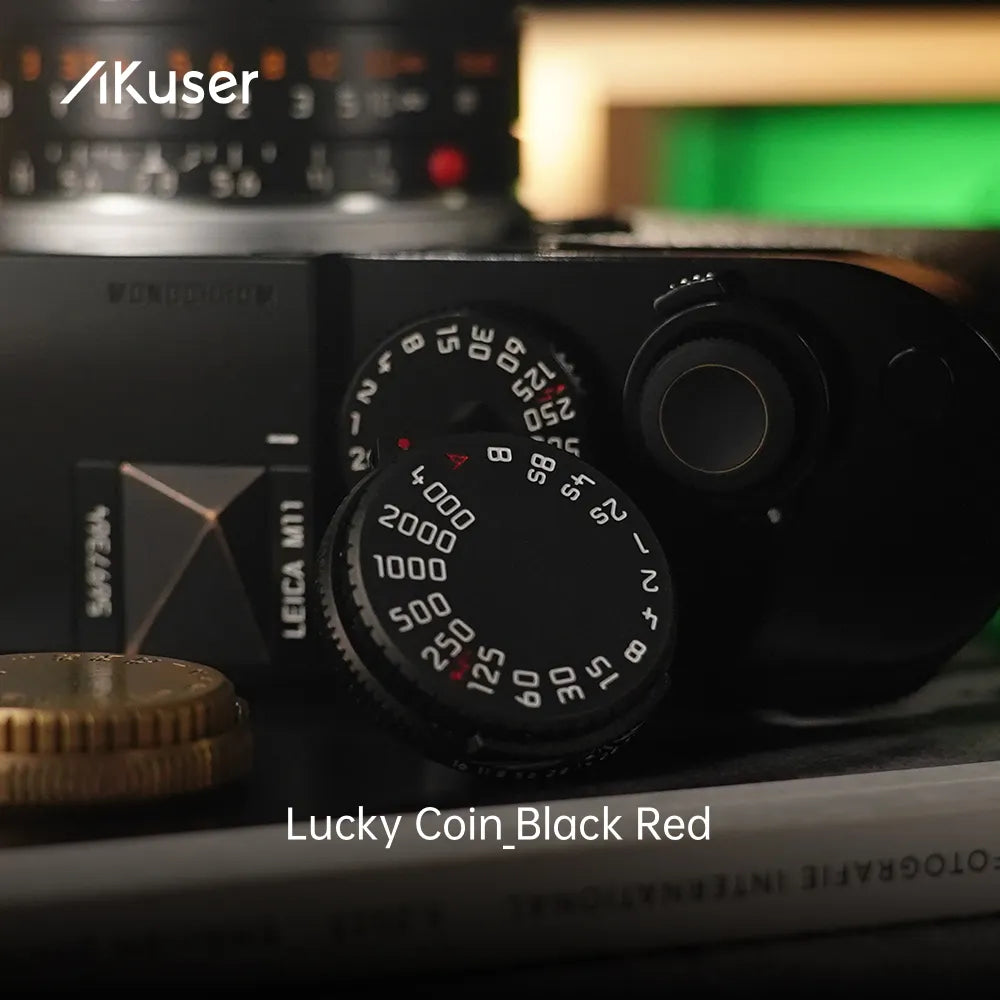 AKuser Lucky Coin — Camera-Inspired Brass Fidget Coin