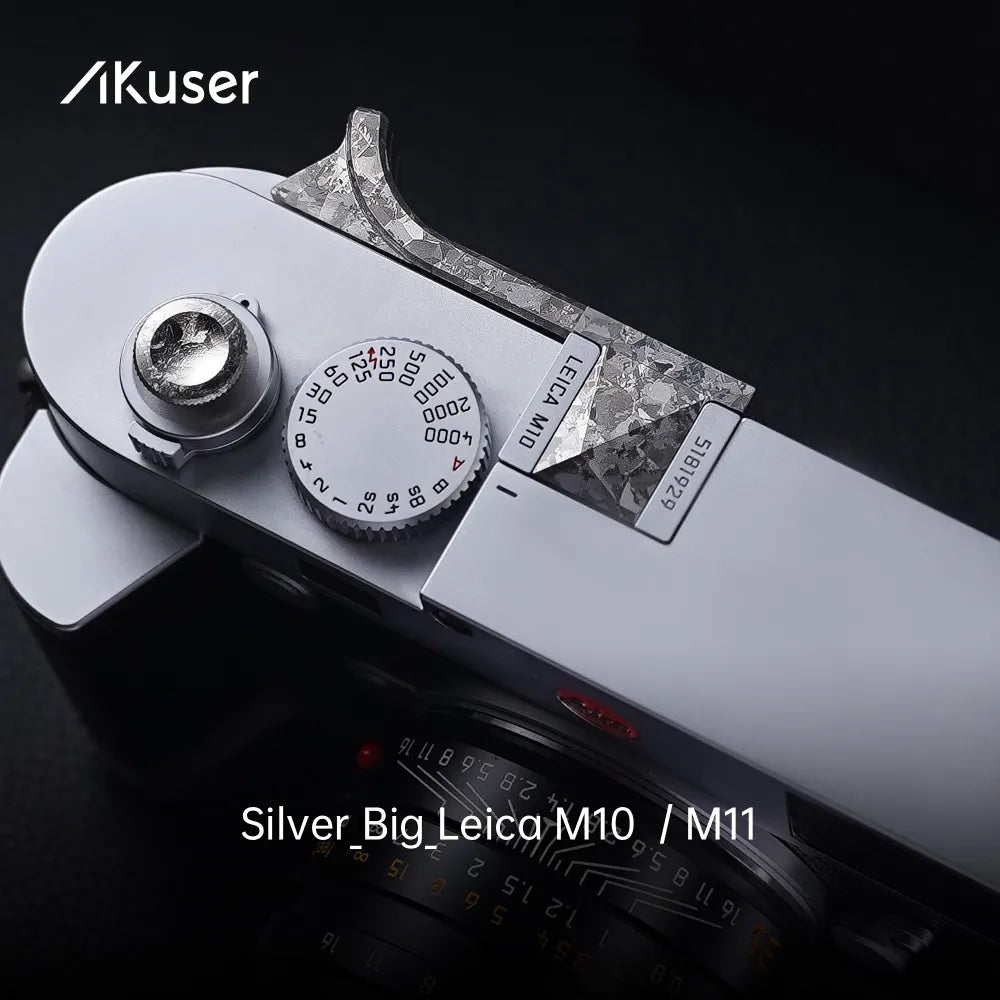 AKuser Ice Crystal Titanium Thumb Grip | Compatible with Leica M10 / M11