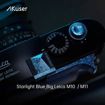 AKuser Ice Crystal Titanium Thumb Grip | Compatible with Leica M10 / M11