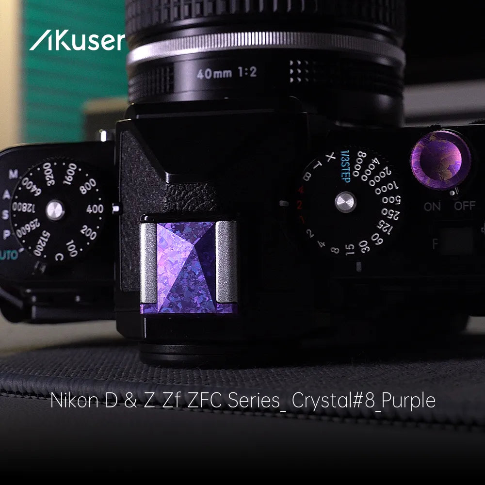 AKuser Crystal Titanium Hot Shoe Cover‌